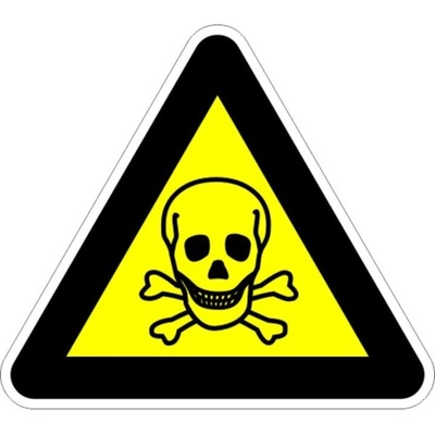 APLI самозалепващ стикер "Внимание! Отрова! (10702166)