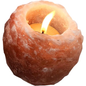Himalaya Salt Dreams Свещник от хималайска сол Himalaya Salt Dreams - Оранжев, 400 g (160050)