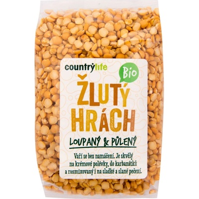 COUNTRY LIFE Hrach žltý polený BIO 0,5 kg