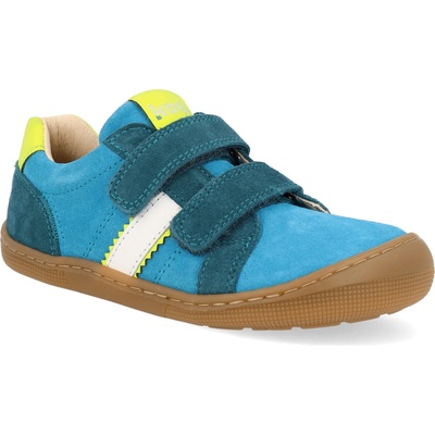 Koel Barefoot detské tenisky Denis Suede II 3.0 Aqua modré