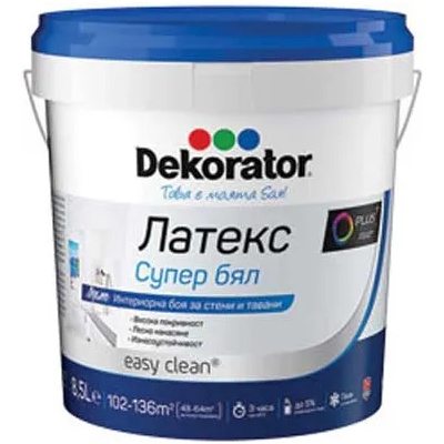 DEKORATOR ЛАТЕКС dekorator СУПЕР БЯЛ 1л (208p01)