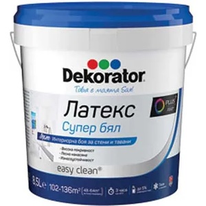 DEKORATOR ЛАТЕКС dekorator СУПЕР БЯЛ 1л (208p01)