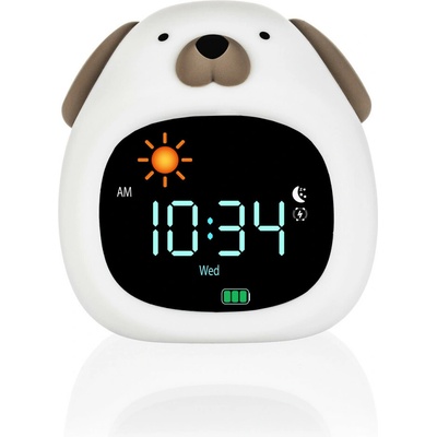 Zopa Silikónový detský budík s nočným svetlom a hudbou Dog
