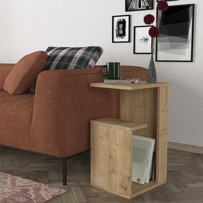 TopMebel Помощна маса Rosana TopMebel от меламин в цвят сапфирен дъб 35x29, 5x60cm