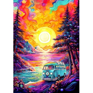 Enjoy - Puzzle Van Life at the Beach - 1 000 piese