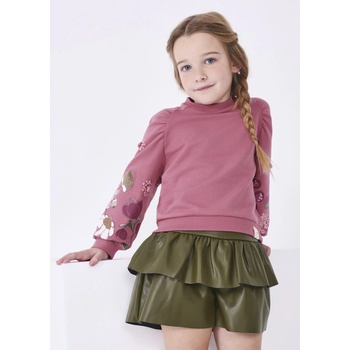 Image 1 of Mayoral Пола- панталон от кожа за момиче в зелено Майорал