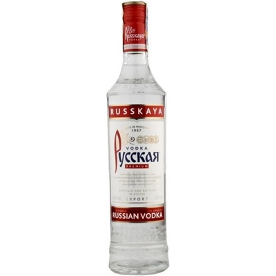 VODKA RUSSKAYA 40% 0,7 l (čistá fľaša)