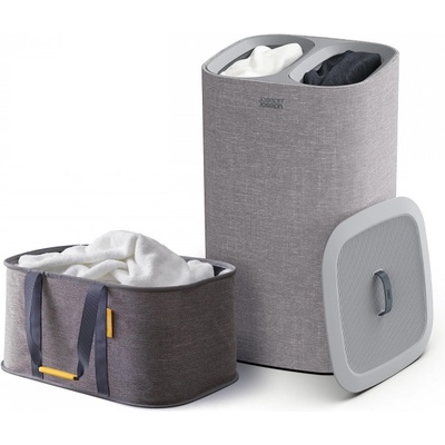 Joseph Joseph Кош за пране Joseph Joseph 50001, 60 l, Дръжки за пренасяне, 2 разделения, Сив (50001)