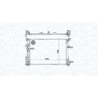 Chladič, chlazení motoru MAGNETI MARELLI 350213158600