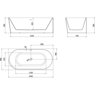 Mexen Mia 160 x 80 cm 52691608000P-97