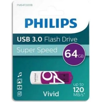 Image 1 of Philips Vivid Edition 64gb USB 3.0 FM64FD00B/10