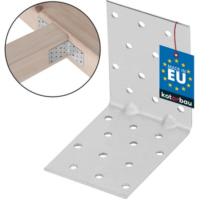 DOMAX Uhoľník montážny s prelisom KMP8 80x80x60x1,5 mm 4138