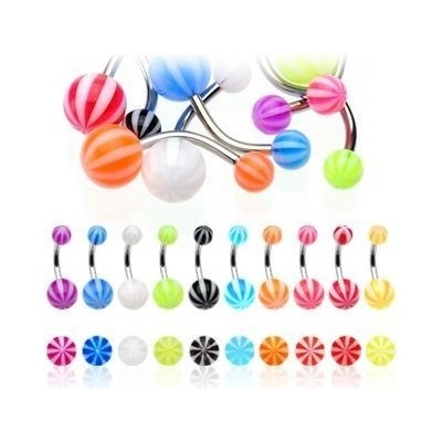 Šperky4U piercing do pupíku banánek BA01014-P