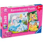 Ravensburger Пъзел Ravensburger от 3 x 49 части - Принцеси и приятелства (09346) - baby