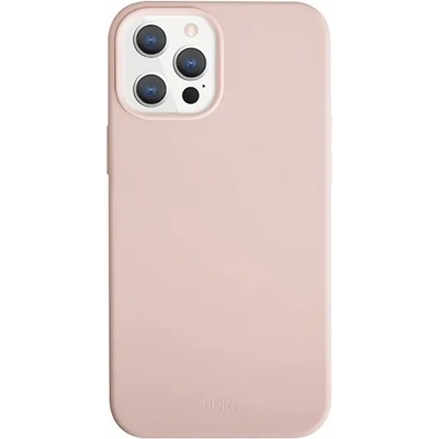 Uniq Силиконов Калъф за iPhone 12 Pro Max, Uniq Lino Hue Case, Розов (8886463674857)