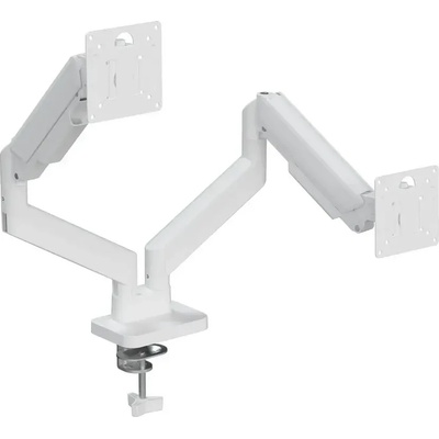 Gembird Регулируема стойка за два монитора GemBird MA-DA2-06-W, 17 -32 , до 20кг, Бяла (MA-DA2-06-W)