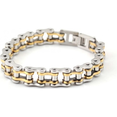 Prosperk pánský náramek ocelový masivní řetěz kolo S2748