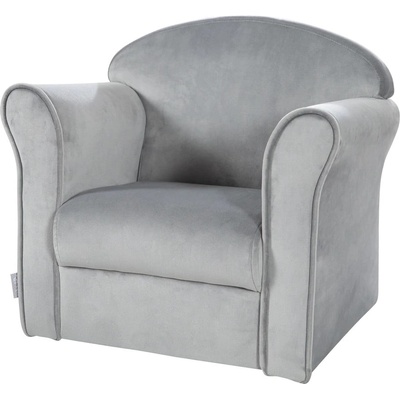 Светлосиво кадифено бебешко столче Lil Sofa - Roba (450121GA)