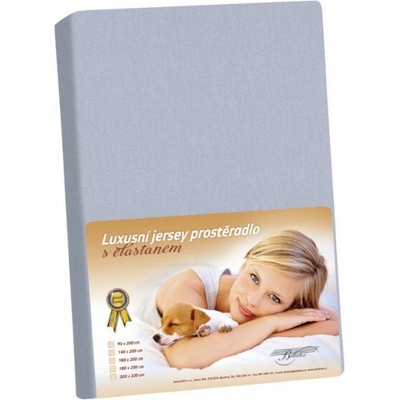 Bellatex Jersey prestieradlo s elastanem světle šedé 120x200