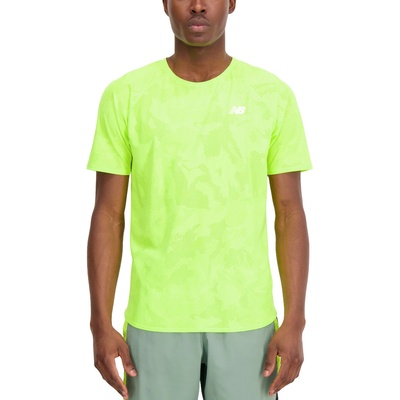 New Balance Тениска New Balance Q Speed Jacquard Short Sleeve Жълт Velikost XL