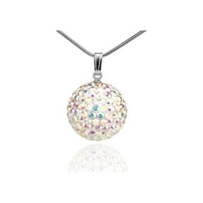Prosperk Řetízek ocelový s přívěskem Swarovski kulička S4672