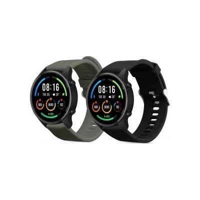 kwmobile 2x Гривна за Xiaomi Mi Watch / Mi Watch Color Sport - черен - 53879