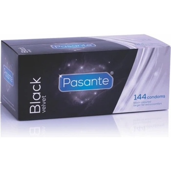 Pasante 144 бр. Черни Презервативи Pasante Black Velvet