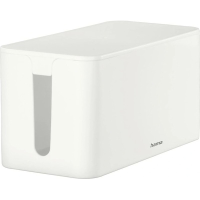 Hama Кутия за кабели Hama 221010, бяла, гумени крачета за стабилно закрепване (HAMA-221010)