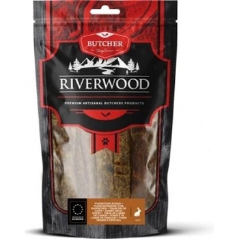 Riverwood - Сушени лакомства за кучета, заешки ленти, 150 гр