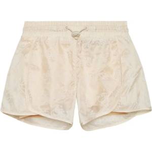 Guess Къси панталонки в прасковен цвят покрити с надписи Guess