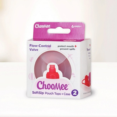ChooMee SoftSip náustky na kapsičku 2ks v puzdre Red / Purple