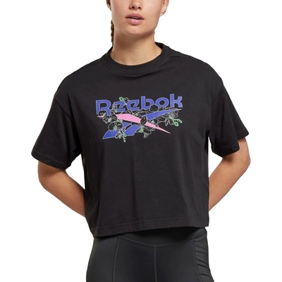 Reebok Quirky Relaxed Fit Tee Black/Multi - L