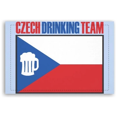 Fotoobraz 60x40 cm malý Czech drinking team