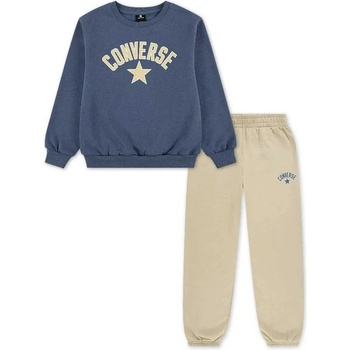 Converse kids Heritage Est Cnv Po Fleece set - Beige / Blue (Last Straw)
