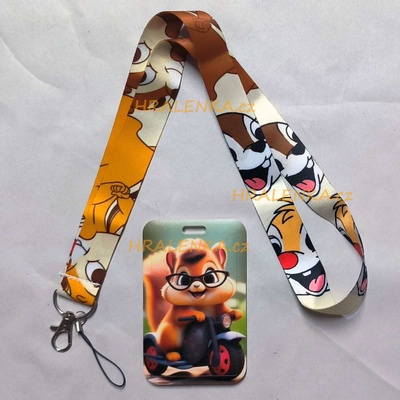 Šňůrka na krk s cedulkou Chipmunk