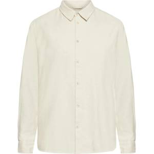 KnowledgeCotton Apparel Мъжка риза с копчета Knowledgecotton apparel Regular Fit Heavy Twill Flannel Shirt - Light Feather Gray - размер 3XL (033-2930-0517)