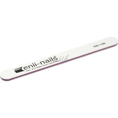 Enii Nails pilník na nehty bílý 100x180