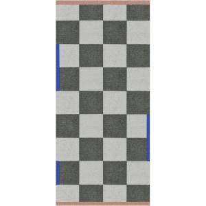 Mette Ditmer Тъмнозелен/кремав килим подходящ за пране 70x150 cm Square - Mette Ditmer Denmark (SQUMAL63)