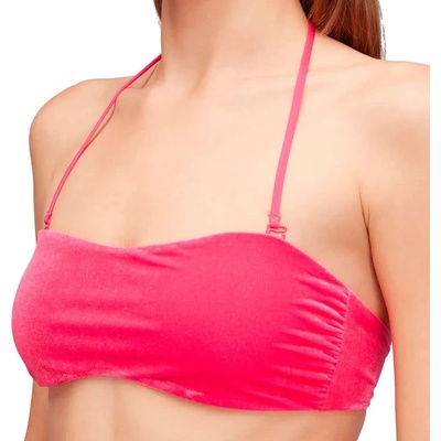 SUNDEK Bergman velvet bandeau bikini top - Pink (Pitaya)