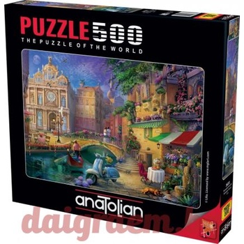 Anatolian Пъзел anatolian 3633 - 500 части - Романтична Венеция (p3633)