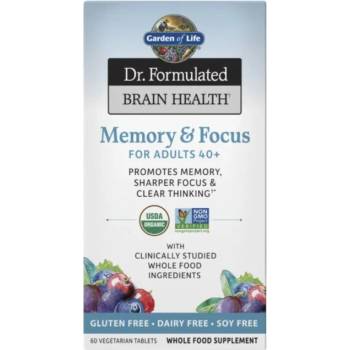 Image 1 of Garden of Life Dr. Formulated Memory & Focus for Adults 40+ [60 Таблетки]