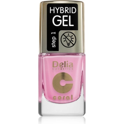 Delia Cosmetics Coral Hybrid Gel гел лак за нокти без използване на UV/LED лампа цвят 116 11ml