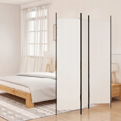 VidaXL Paraván 350178 obojstranný biely 150 x 200 cm