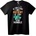 NOONEBRAND Тениска Търпение и смирение - 7XL, Black