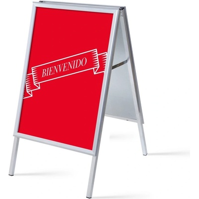Jansen Display Set reklamního áčka A1, Přivítání, červený, španělsky, 639 x 1094 mm