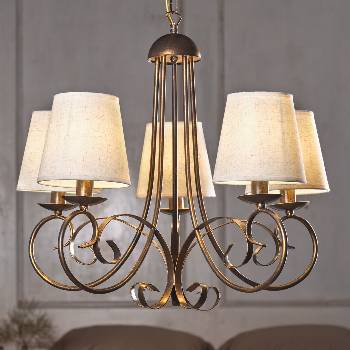 Onli - Пендел POMPEI 5xE14/6W/230V бронзов (OL0421)