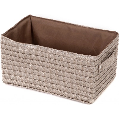 Compactor LILOU tkaný polypropylen 23 x 15 x 12 cm Taupe šedo-béžový