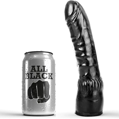 All black dildo black realistic 20 cm