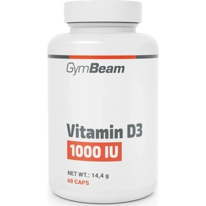 GymBeam Vitamin D3 1000 IU, 60 Softgels - fitnesdobavki - 5,85 лв