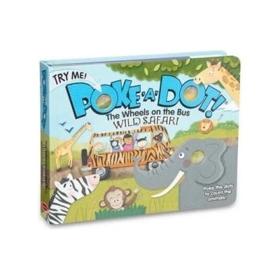 Melissa & Doug - Интерактивна книжка със звуци на английски език - Натисни бутон - Колелата на автобуса (41348)